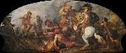 Charles de La Fosse Alexander the Great hunting Lions Spain oil painting artist